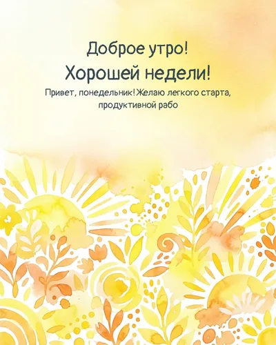 Доброе утро! Хорошей недели! — morning bright 15